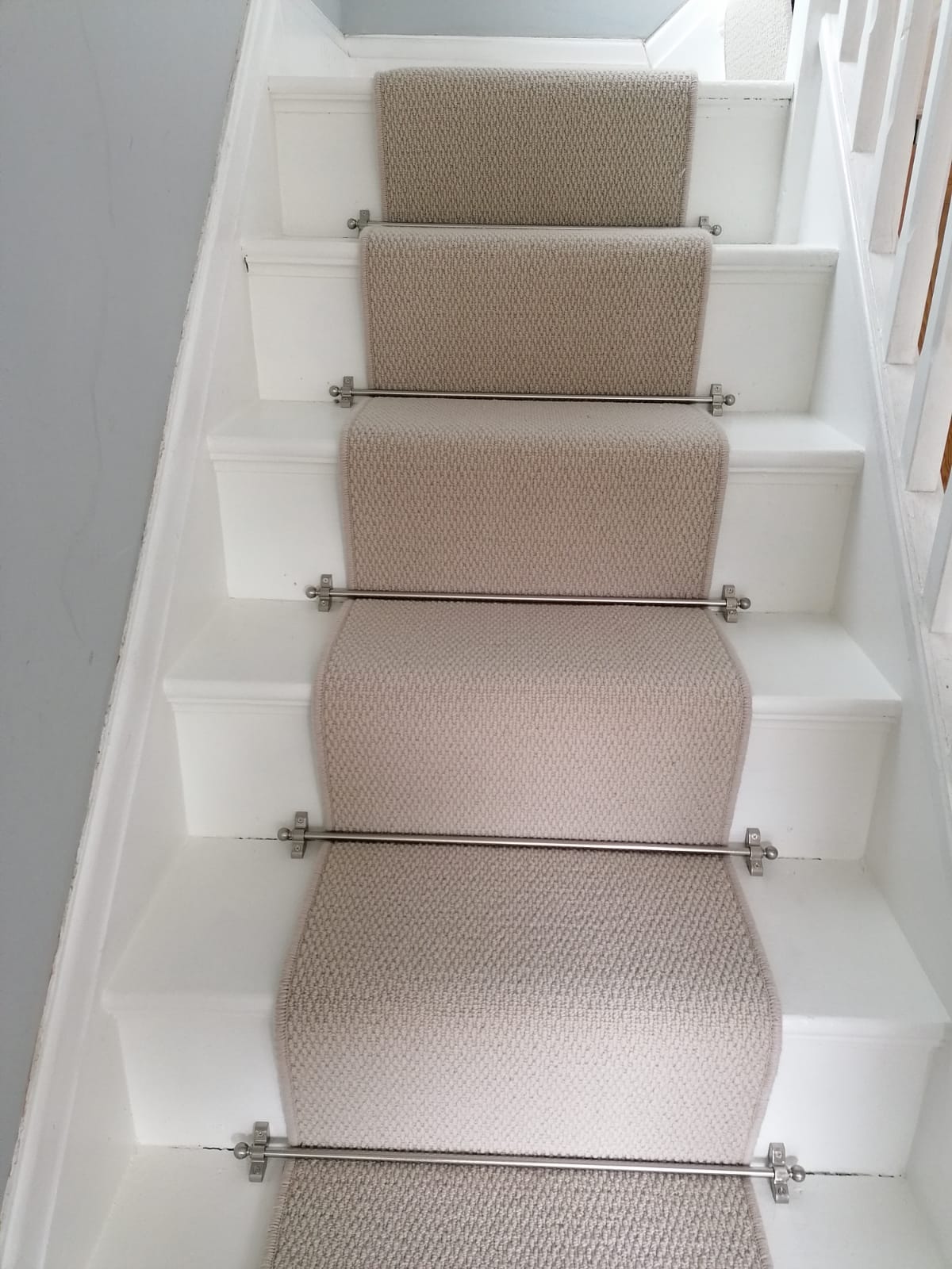 Stair runner installation