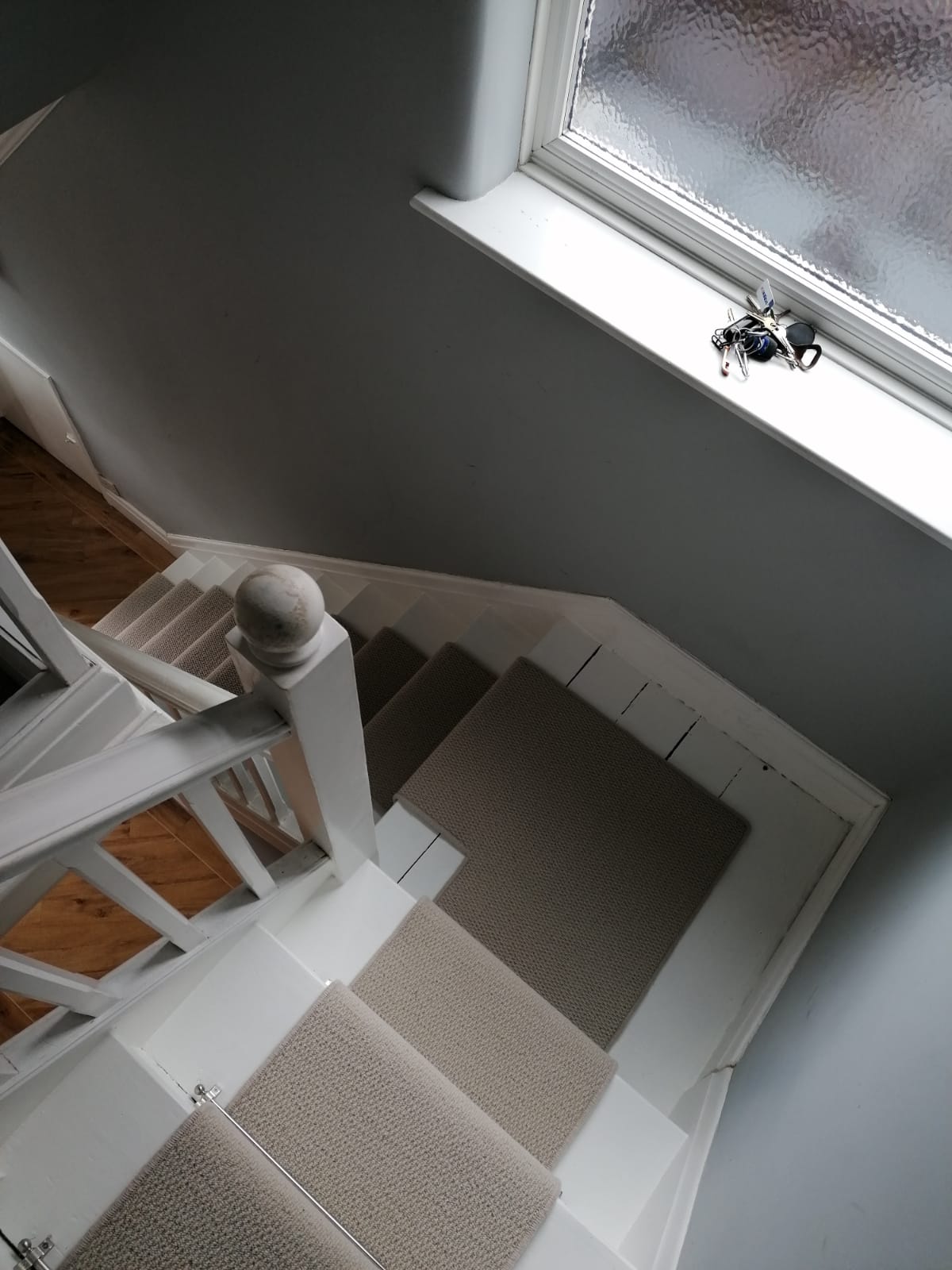 Stair runner installation