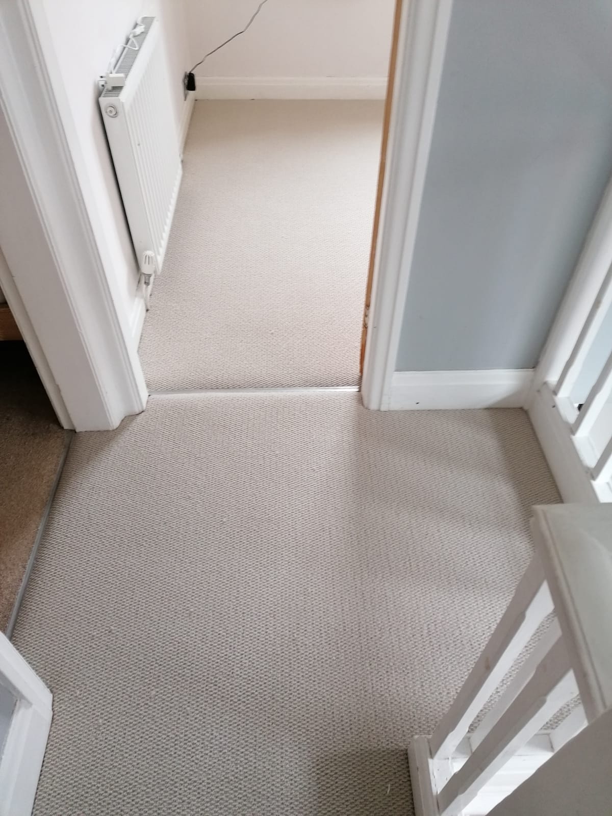 Twist carpet on landing