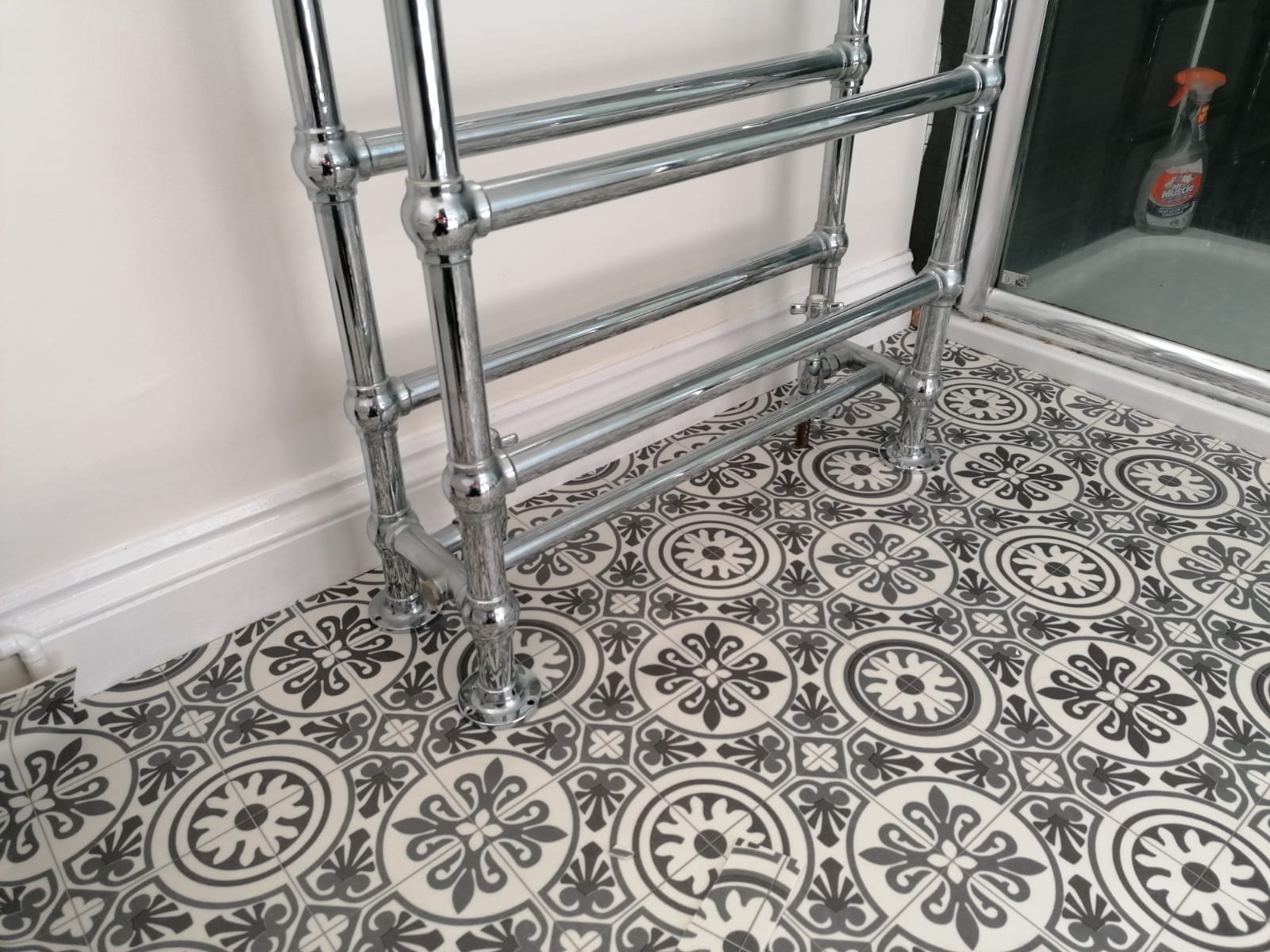 LVT flooring in bathroom